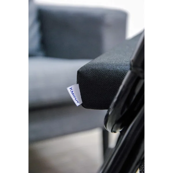 Andadores para Adultos, Andador para Personas Mayores con Asiento 4 Ruedas Freno Maneta Negro - Image 3