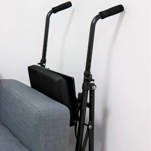 Andadores para Personas Mayores, Andador Adultos con Asiento 2 Ruedas Negro - Image 3