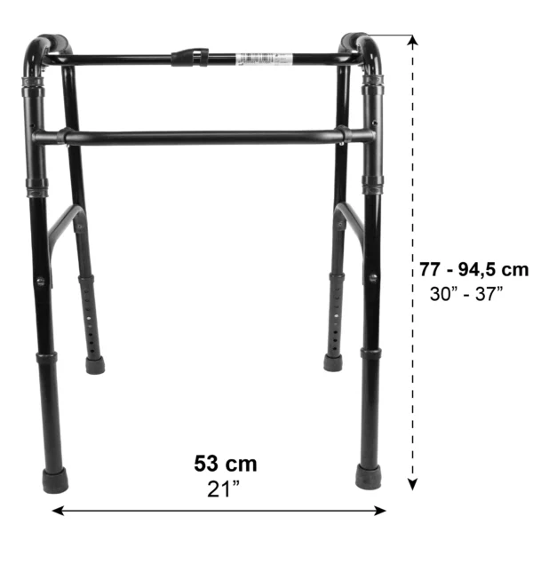 Andador para Adultos sin Ruedas (Color Negro), Tacataca para Ancianos de Aluminio - Image 7