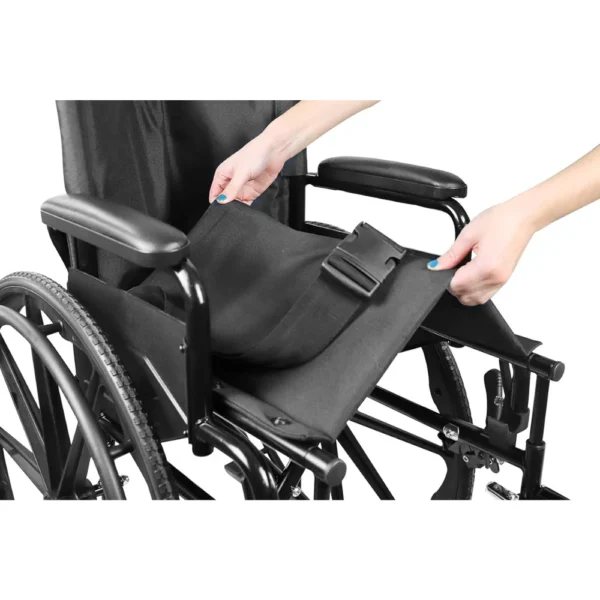 Silla de Ruedas Autopropulsable (Ancho Asiento 43 cm), Silla de Ruedas Plegable para Ancianos - Imagen 4