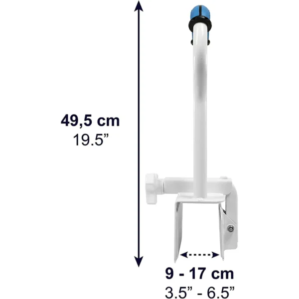 Asidero Bañera Acolchado, Asa de Seguridad para Baño, Barra de Agarre Blanca Azul - Image 7