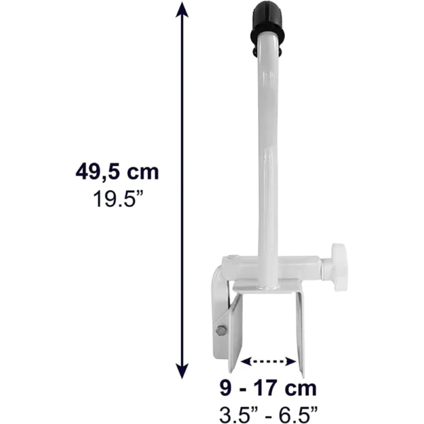 Asidero Bañera Acolchado, Asa de Seguridad para Baño, Barra de Agarre Blanca Gris - Image 7