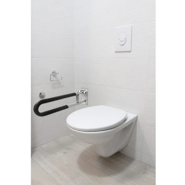 Barra Abatible Acolchada Inodoro 58 cm (x1 ud), Barra WC Minusválido - Imagen 2