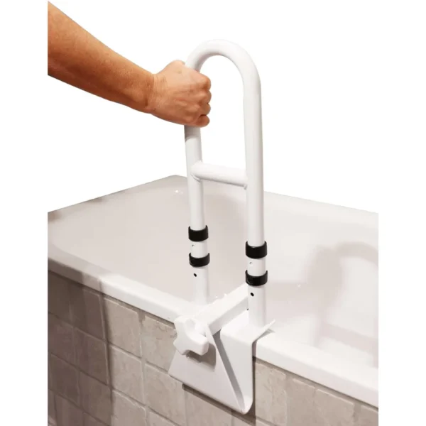 Asidero Bañera para Mayores Regulable (Bañeras con Borde Liso 5-14 cm), Asa de Seguridad para Baño