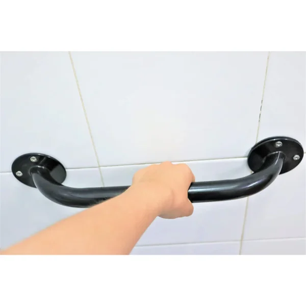 Asidero Baño 30 cm (x2 uds), Asa de Seguridad para Baño, Barra Baño Minusválido Negras - Imagen 4