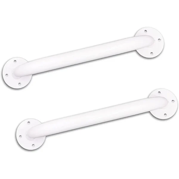 Asidero Baño 30 cm (x2 uds), Asa de Seguridad para Baño, Barra Baño Minusválido Blancas