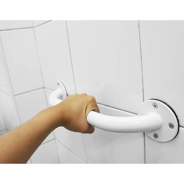 Asidero Baño 30 cm (x2 uds), Asa de Seguridad para Baño, Barra Baño Minusválido Blancas - Imagen 2